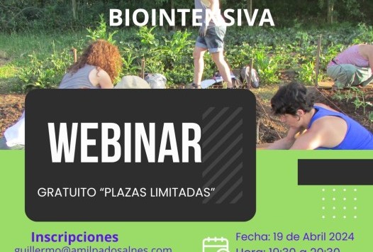 Webinar Gratuito Agricultura Ecológica Biointensiva