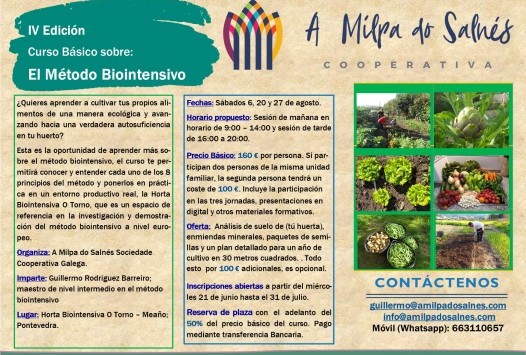 IV Curso Básico sobre el Método Biointensivo